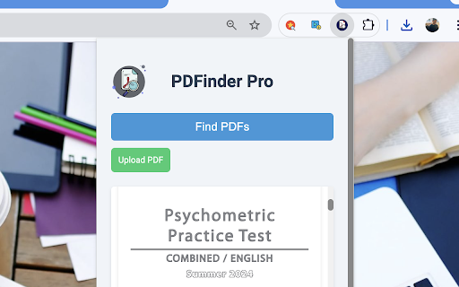 PDFinder Pro :: Extract and view PDF links from web pages.