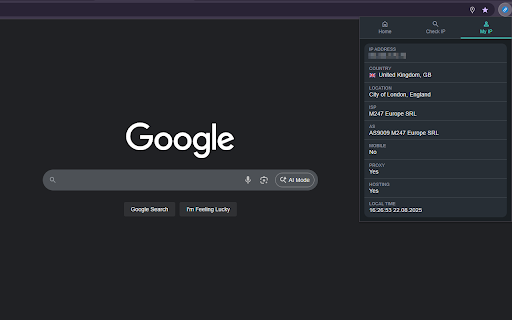 SiteIP :: Displays the real server IP information for the current site.