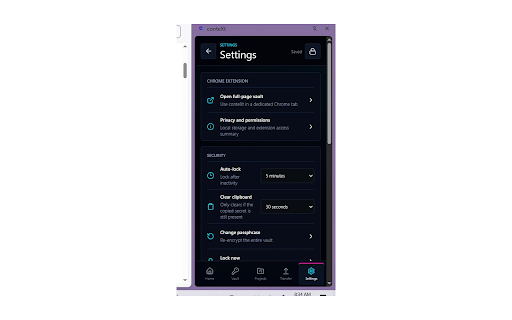 conteXt - Encrypted Credential Vault :: Keep developer API keys, project context, notes, and environment mappings encrypted on this device.