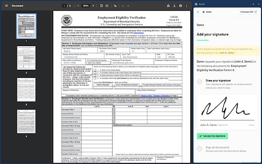 Anvil: PDF Fill & Sign :: Detect any PDF as you browse, fill it with Anvil's AI field detection, and sign it when the document needs a signature.
