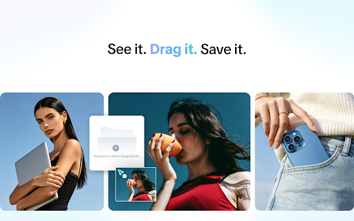 CapCut Design Studio - Save Inspiration :: Save images from any webpage to CapCut Design Studio. Hover, right-click, or drag. Keep inspiration within reach.