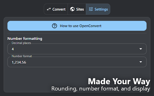 OpenConvert :: Open-source Chrome extension to convert currencies and auto-convert prices on any web page.