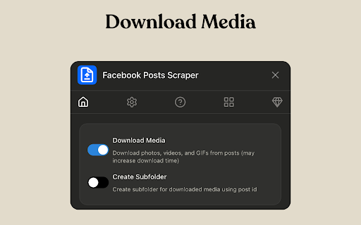 Posts Scraper :: Facebook Posts Scraper – Export Facebook Posts to CSV, Excel, JSON & Download Post Media