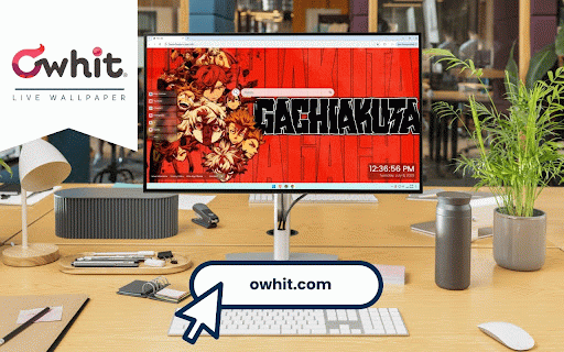 Gachiakuta Live Wallpaper :: Dynamic character collage with bold red background and striking black logo design.