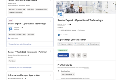 Skilled Worker Job Helper :: Use AI to supercharge your UK Sponsored Job search and find a job in record time
