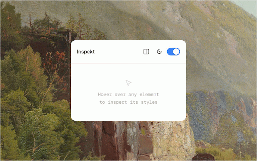 Inspekt :: Hover any element to see its fonts, colors, spacing and CSS, then copy them instantly.
