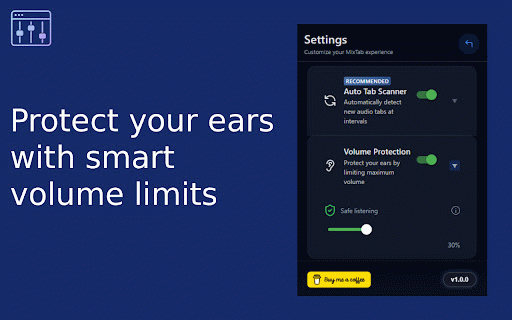 MixTab :: MixTab is a professional browser audio mixer. Control, mute, and adjust the volume of all your tabs easily — with a powerful EQ