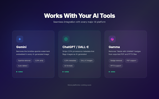 AI Watermark Remover Pro :: Remove AI watermarks from Gemini, ChatGPT & Gamma downloads