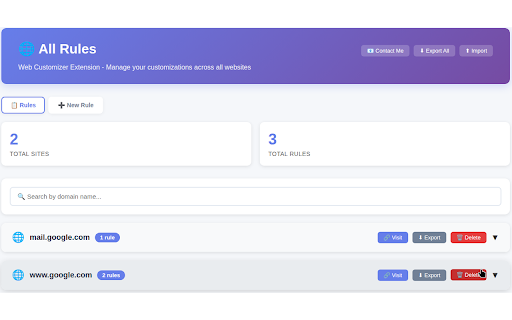 Web Customizer :: Customize any website - change colors, hide elements, edit text, and apply custom styles with stylesheet injection