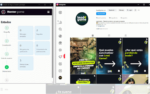 Hunter game :: Create instagram leads effortlessly letting the extension do the hard work for you.