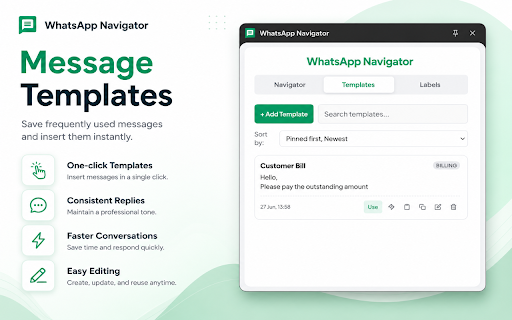 WhatsApp Navigator :: Navigate to WhatsApp messages without saving contact numbers on your device