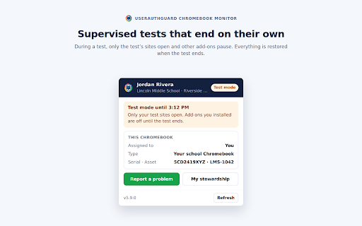 UserAuthGuard Chromebook Monitor :: Chromebook safety, filtering, classroom and device management for schools running UserAuthGuard.