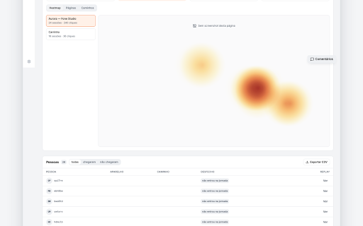 UXTap — Teste em site real :: Registra cliques, rolagem e páginas em testes do UXTap. Só no site do teste e só durante o teste. Nunca lê o que você digita.