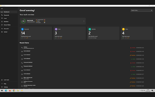 PassKey :: Password manager browser integration for PassKey Desktop. Autofill credentials, cards and identities — no cloud, no subscription.