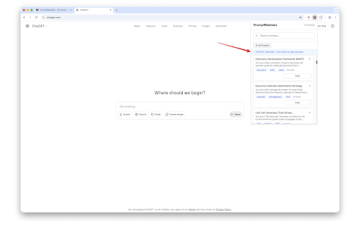PromptMaktaba :: Instant access to your prompt library from any AI platform