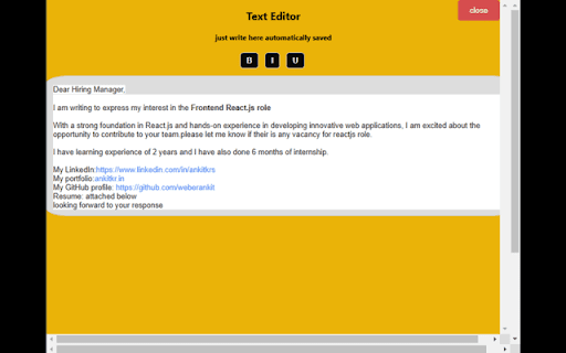 Sender :: An extension to help you apply easily .