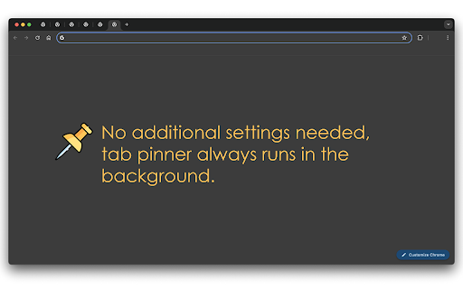 Tab Pinner :: Care about your privacy! With Tab Pinner, all your chrome tabs will automatically open in pin mode.