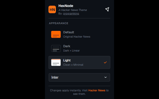 HexNode - A Hacker News Theme :: A custom look for Hacker News by programking.
