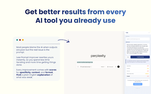 ivee Prompt Improver :: Highlight your prompt on ChatGPT, Claude, Gemini, or Perplexity and instantly improve it with ivee.