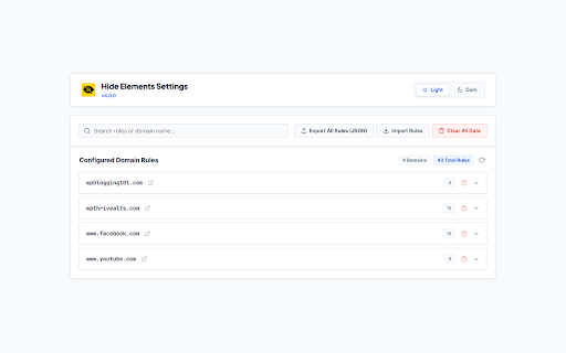 Hide Elements :: Hide Elements Chrome Extension lets you hide, disable, or restore HTML elements on any webpage and keeps your changes saved.