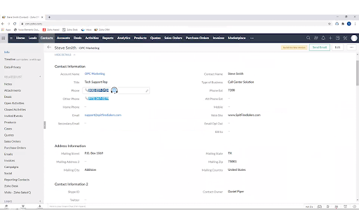 SpitFire Click2Dial :: SpitFire Click2Dial converts phone numbers displayed on web pages into clickable links to dial.