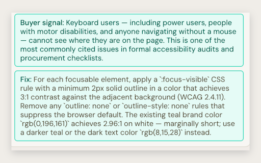 Rover508 (beta) :: AI-powered accessibility testing in your browser