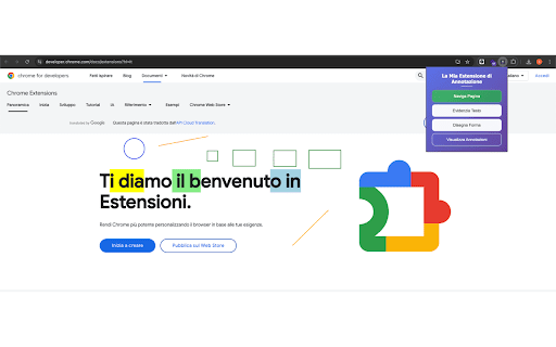 Personal Annotation :: Highlight text and draw shapes on web pages.