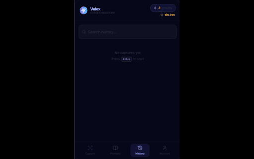 Valex Screen Assistant :: Crop any area of your screen and get instant AI-powered answers from a list of models.