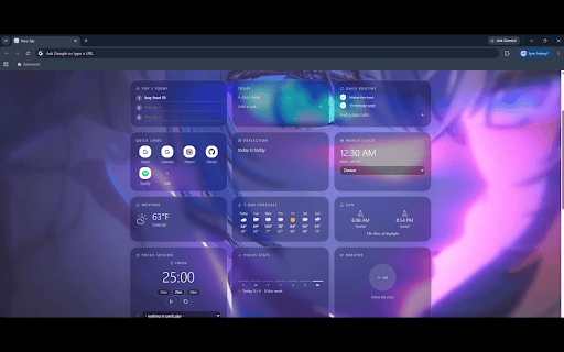 LiveWallpaperFocus :: Calm new-tab dashboard: live wallpapers, Pomodoro + focus stats, to-dos, ambient sounds, themes, and a real distraction blocker.