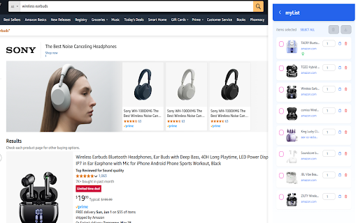 SmartMiniList – Save & Export Products from Any Website :: Easily save products from any shopping site and export your wishlists in one click