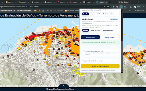GeoPulse Inspector by DALPGIS :: Descubre los servicios ArcGIS REST, WMS y WFS detrás de cualquier visor de mapas. Guárdalos por proyecto y ábrelos en QGIS.