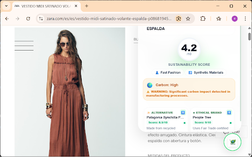 EcoLens IA 2026 :: AI-powered sustainability analysis for online shopping. Discover eco-friendly alternatives and real carbon impact instantly.