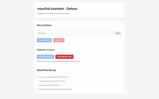 InsurGrid Assistant :: Chrome extension for InsurGrid workflow automation