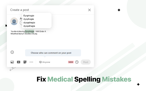 Medspell Auto Suggest :: An extension that auto-suggest the medical's spellings when they type in