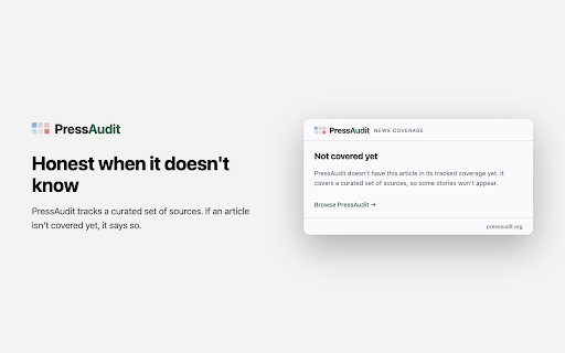 PressAudit: News Coverage :: See the full coverage, bias spread, and best free read for the article you're reading, on PressAudit.