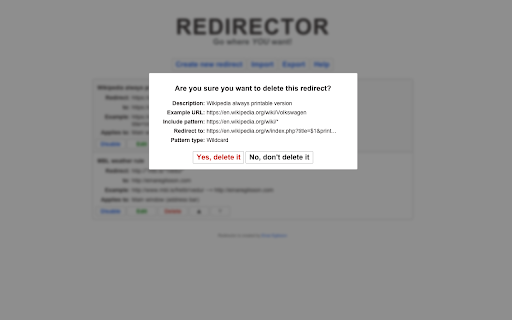 Redirector :: Automatically redirect content based on user-defined rules.