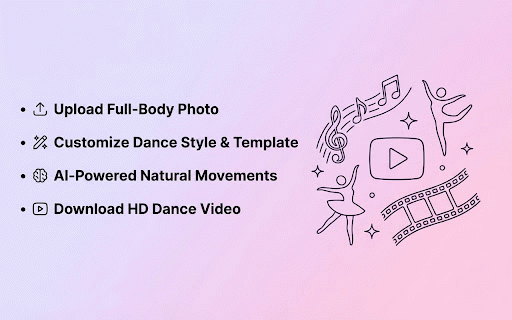 AI Dance Generator: Photo to Dance Video :: Transform static photos into viral dance videos with AI technology.