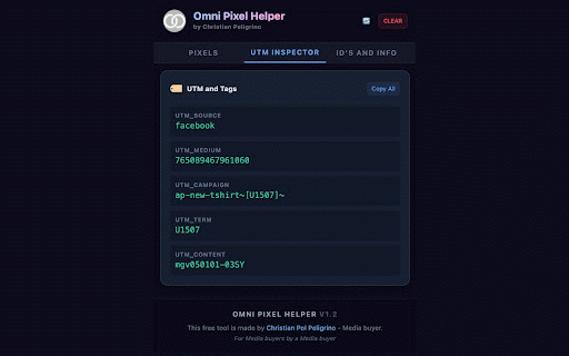Omni Pixel Helper :: Detect and decode conversion events from Meta, TikTok, Twitter, and LinkedIn pixels
