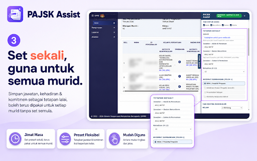 PAJSK Assist :: Automate pengisian PAJSK di SPPB — jimat masa guru kelas