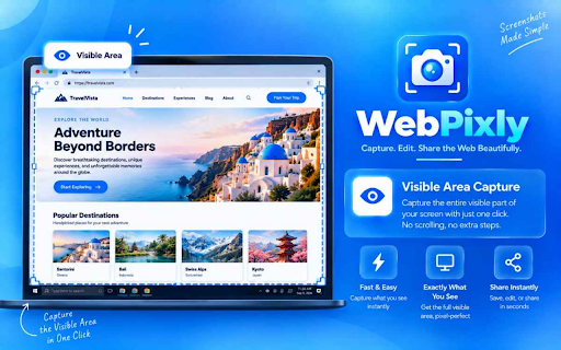 WebPixly - Website Screenshots Fullpage, Screenshot Editor :: Capture high-quality screenshots—full page, visible area, or custom selection. Edit and export as PNG or JPG.