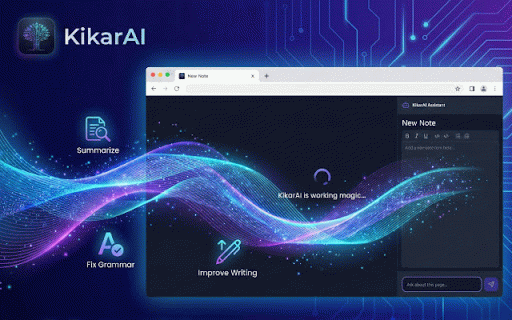 KikarAI :: Your AI-powered note-taking assistant. Capture ideas, summarize content, and stay organized with Gemini.