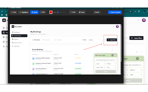 QA Bug Logger :: Log bugs with annotated screenshots to Google Sheets & Drive