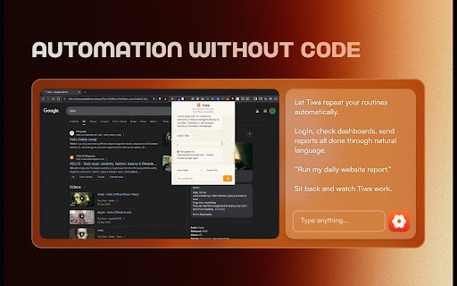 TIWA - Task Intelligent Web Agent :: AI-powered web automation assistant with memory and cross-tab operations