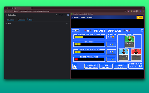 Retro Bowl Unblocked 2025 - Side Panel :: Play Retro Bowl Unblocked 2025 game directly on your browser's side panel for quick and fun breaks!