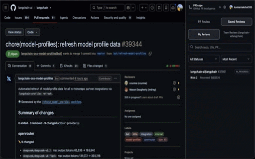 PRScope :: GitHub PR Intelligence Platform