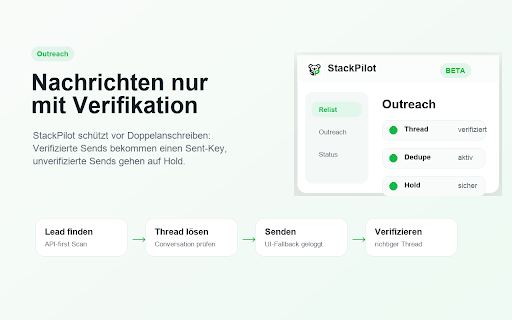 StackPilot :: Relist- und Outreach-Assistent fuer Vinted mit Safety-Gates, Dedupe und kontrollierten Delays.
