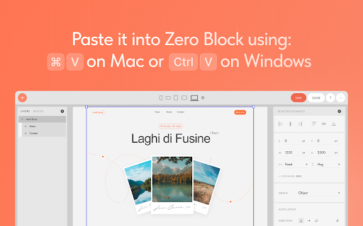 HTML to Tilda :: Capture a live web page or selected elements and copy them as JSON to paste into Tilda ZeroBlock.