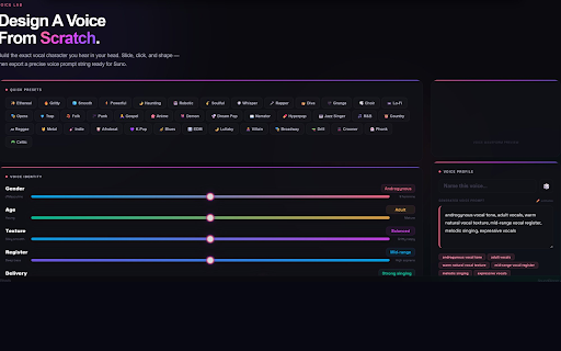 Sound Cloner Pro :: The complete Suno AI toolkit for music creators. Batch generation, 500+ artist styles, AI mastering, song analysis & more.