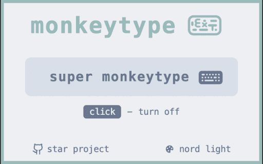 MonkeyType Extension :: Help you type faster and more accurately in MonkeyType
