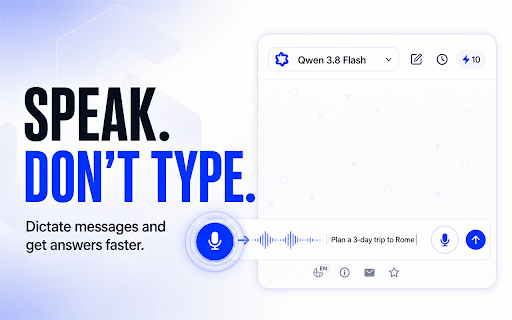 Qwen AI :: Qwen AI Chat — Qwen 3.8 Flash helps you learn, explore ideas and get clear answers. Also includes Qwen 3.8 Max.